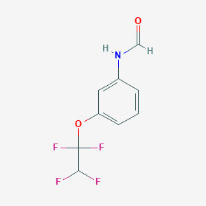 molecular formula C9H7F4NO2 B2963130 N-[3-(1,1,2,2-四氟乙氧基)苯基]甲酰胺 CAS No. 1022387-36-5