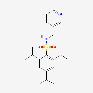molecular formula C21H30N2O2S B2963132 2,4,6-Triisopropyl-N-pyridin-3-ylmethyl-benzenesulfonamide CAS No. 313267-49-1