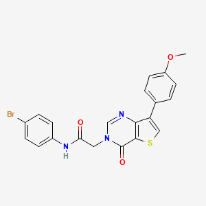 N-(4-bromophenyl)-2-[7-(4-methoxyphenyl)-4-oxothieno[3,2-d]pyrimidin-3(4H)-yl]acetamide