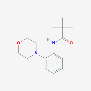 molecular formula C15H22N2O2 B2963177 2,2-二甲基-N-(2-吗啉-4-基苯基)丙酰胺 CAS No. 303151-47-5