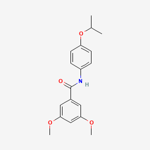 molecular formula C18H21NO4 B2963191 N-(4-isopropoxyphenyl)-3,5-dimethoxybenzamide CAS No. 433964-22-8