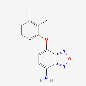 molecular formula C14H13N3O2 B2963195 4-(2,3-二甲苯氧基)-2,1,3-苯并恶二唑-7-胺 CAS No. 1155114-59-2