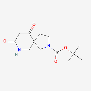 molecular formula C13H20N2O4 B2963232 Tert-butyl 8,10-dioxo-2,7-diazaspiro[4.5]decane-2-carboxylate CAS No. 1312815-06-7
