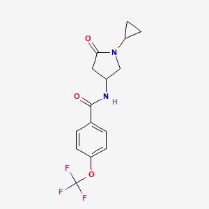 N-(1-cyclopropyl-5-oxopyrrolidin-3-yl)-4-(trifluoromethoxy)benzamide
