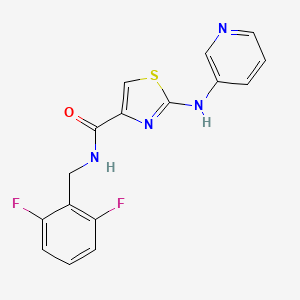 N-(2,6-difluorobenzyl)-2-(pyridin-3-ylamino)thiazole-4-carboxamide