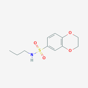 molecular formula C11H15NO4S B296328 N-propyl-2,3-dihydro-1,4-benzodioxine-6-sulfonamide 