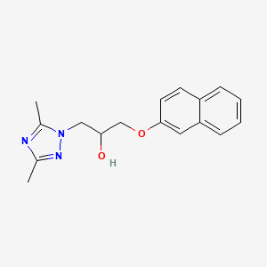1-(3,5-dimethyl-1H-1,2,4-triazol-1-yl)-3-(naphthalen-2-yloxy)propan-2-ol