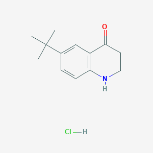 molecular formula C13H18ClNO B2963298 6-Tert-butyl-1,2,3,4-tetrahydroquinolin-4-one hydrochloride CAS No. 1781955-50-7