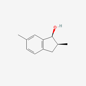 molecular formula C11H14O B2963325 (1S,2S)-2,6-dimethyl-2,3-dihydro-1H-inden-1-ol CAS No. 945613-46-7