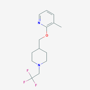 3-Methyl-2-{[1-(2,2,2-trifluoroethyl)piperidin-4-yl]methoxy}pyridine