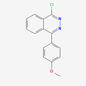 molecular formula C15H11ClN2O B2963341 1-氯-4-(4-甲氧基苯基)酞嗪 CAS No. 128615-83-8