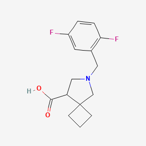 molecular formula C15H17F2NO2 B2963345 6-(2,5-Difluorobenzyl)-6-azaspiro[3.4]octane-8-carboxylic acid CAS No. 2034519-97-4