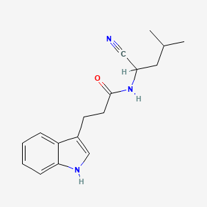 N-(1-cyano-3-methylbutyl)-3-(1H-indol-3-yl)propanamide