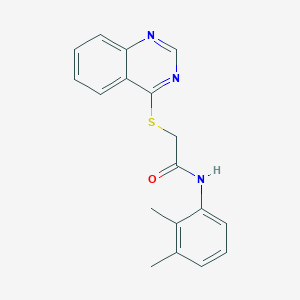 molecular formula C18H17N3OS B2963364 N-(2,3-二甲基苯基)-2-(喹唑啉-4-基硫代)乙酰胺 CAS No. 721425-77-0