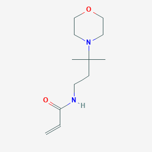 molecular formula C12H22N2O2 B2963368 N-(3-Methyl-3-morpholin-4-ylbutyl)prop-2-enamide CAS No. 2411275-07-3