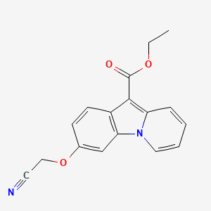 molecular formula C17H14N2O3 B2963370 Ethyl 3-(cyanomethoxy)pyrido[1,2-a]indole-10-carboxylate CAS No. 339020-41-6
