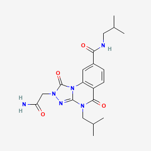 2-(2-amino-2-oxoethyl)-N,4-diisobutyl-1,5-dioxo-1,2,4,5-tetrahydro-[1,2,4]triazolo[4,3-a]quinazoline-8-carboxamide