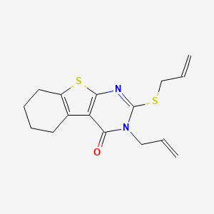 3-Prop-2-enyl-2-prop-2-enylsulfanyl-5,6,7,8-tetrahydro-[1]benzothiolo[2,3-d]pyrimidin-4-one