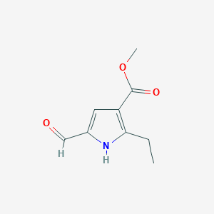 molecular formula C9H11NO3 B2963391 Methyl 2-ethyl-5-formyl-1H-pyrrole-3-carboxylate CAS No. 2089255-08-1