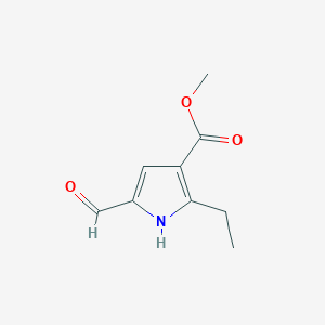 molecular formula C9H11NO3 B2963391 2-乙基-5-甲酰-1H-吡咯-3-羧酸甲酯 CAS No. 2089255-08-1