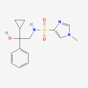 molecular formula C15H19N3O3S B2963393 N-(2-环丙基-2-羟基-2-苯乙基)-1-甲基-1H-咪唑-4-磺酰胺 CAS No. 1448069-74-6