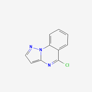 molecular formula C10H6ClN3 B2963394 5-氯吡唑并[1,5-a]喹唑啉 CAS No. 1505396-81-5