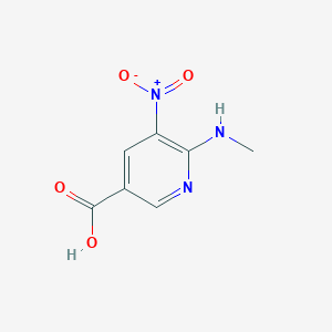molecular formula C7H7N3O4 B2963400 6-(甲基氨基)-5-硝基吡啶-3-羧酸 CAS No. 1218943-22-6