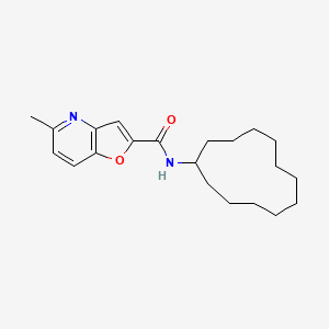 molecular formula C21H30N2O2 B2963402 N-cyclododecyl-5-methylfuro[3,2-b]pyridine-2-carboxamide CAS No. 942005-08-5