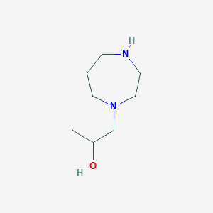 molecular formula C8H18N2O B2963404 1-(1,4-Diazepan-1-yl)propan-2-ol CAS No. 1183063-15-1