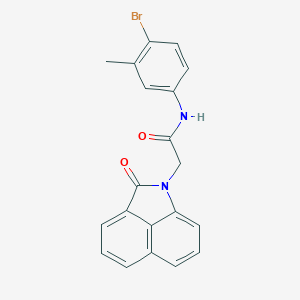molecular formula C20H15BrN2O2 B296343 N-(4-bromo-3-methylphenyl)-2-(2-oxobenzo[cd]indol-1(2H)-yl)acetamide 