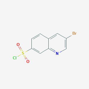 molecular formula C9H5BrClNO2S B2963444 3-溴喹啉-7-磺酰氯 CAS No. 1956331-36-4