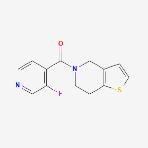 molecular formula C13H11FN2OS B2963448 (6,7-二氢噻并[3,2-c]吡啶-5(4H)-基)(3-氟吡啶-4-基)甲酮 CAS No. 1714016-41-7