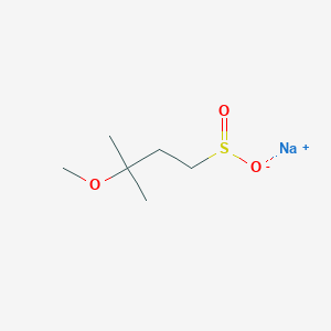 molecular formula C6H13NaO3S B2963451 Sodium 3-methoxy-3-methylbutane-1-sulfinate CAS No. 1871665-63-2
