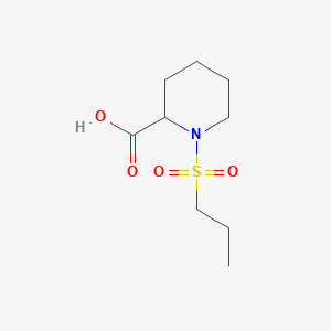 molecular formula C9H17NO4S B2963457 1-(丙烷-1-磺酰基)哌啶-2-羧酸 CAS No. 1102855-77-5