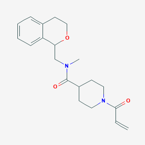 N-(3,4-Dihydro-1H-isochromen-1-ylmethyl)-N-methyl-1-prop-2-enoylpiperidine-4-carboxamide