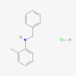 molecular formula C14H16ClN B2963470 N-benzyl-2-methylaniline hydrochloride CAS No. 723285-17-4