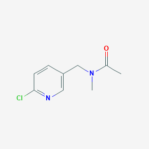 molecular formula C9H11ClN2O B2963481 N-[(6-chloropyridin-3-yl)methyl]-N-methylacetamide CAS No. 864628-19-3