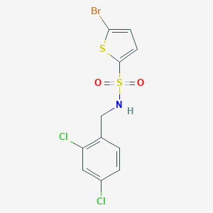 molecular formula C11H8BrCl2NO2S2 B296350 5-bromo-N-(2,4-dichlorobenzyl)-2-thiophenesulfonamide 