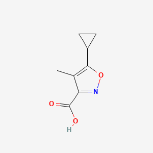 3-Isoxazolecarboxylic acid, 5-cyclopropyl-4-methyl-