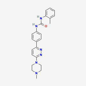 1-(4-(6-(4-Methylpiperazin-1-yl)pyridazin-3-yl)phenyl)-3-(o-tolyl)urea
