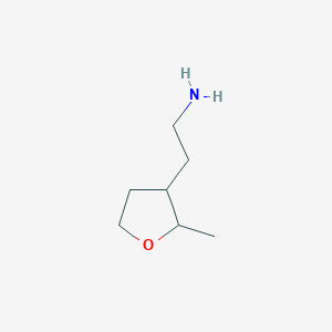 molecular formula C7H15NO B2963511 2-(2-Methyloxolan-3-yl)ethanamine CAS No. 1548100-20-4