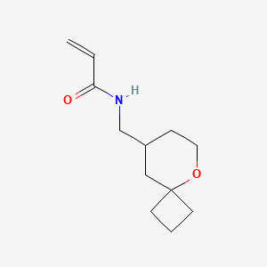 molecular formula C12H19NO2 B2963519 N-({5-oxaspiro[3.5]nonan-8-yl}methyl)prop-2-enamide CAS No. 2094558-70-8