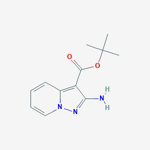 molecular formula C12H15N3O2 B2963520 Tert-butyl 2-aminopyrazolo[1,5-a]pyridine-3-carboxylate CAS No. 2248312-41-4