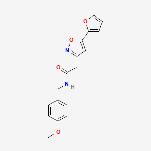 2-(5-(furan-2-yl)isoxazol-3-yl)-N-(4-methoxybenzyl)acetamide