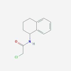 molecular formula C12H14ClNO B2963526 2-氯-N-(1,2,3,4-四氢萘-1-基)乙酰胺 CAS No. 127761-16-4