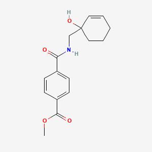 molecular formula C16H19NO4 B2963532 4-({[(1-羟基环己-2-烯-1-基)甲基]氨基甲酰基}苯甲酸甲酯 CAS No. 2097900-57-5