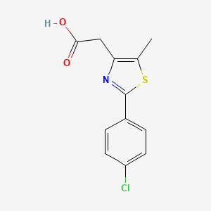 2-[2-(4-Chlorophenyl)-5-methyl-1,3-thiazol-4-yl]acetic acid