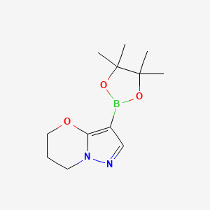 3-(4,4,5,5-Tetramethyl-1,3,2-dioxaborolan-2-yl)-6,7-dihydro-5h-pyrazolo[5,1-b][1,3]oxazine