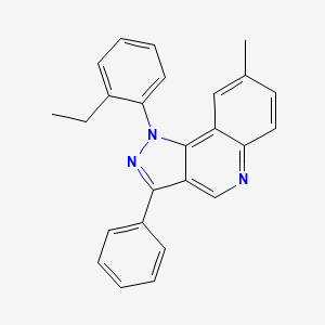 1-(2-ethylphenyl)-8-methyl-3-phenyl-1H-pyrazolo[4,3-c]quinoline