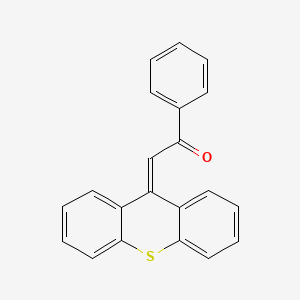 molecular formula C21H14OS B2963562 1-Phenyl-2-(9H-thioxanthen-9-ylidene)ethan-1-one CAS No. 178753-74-7